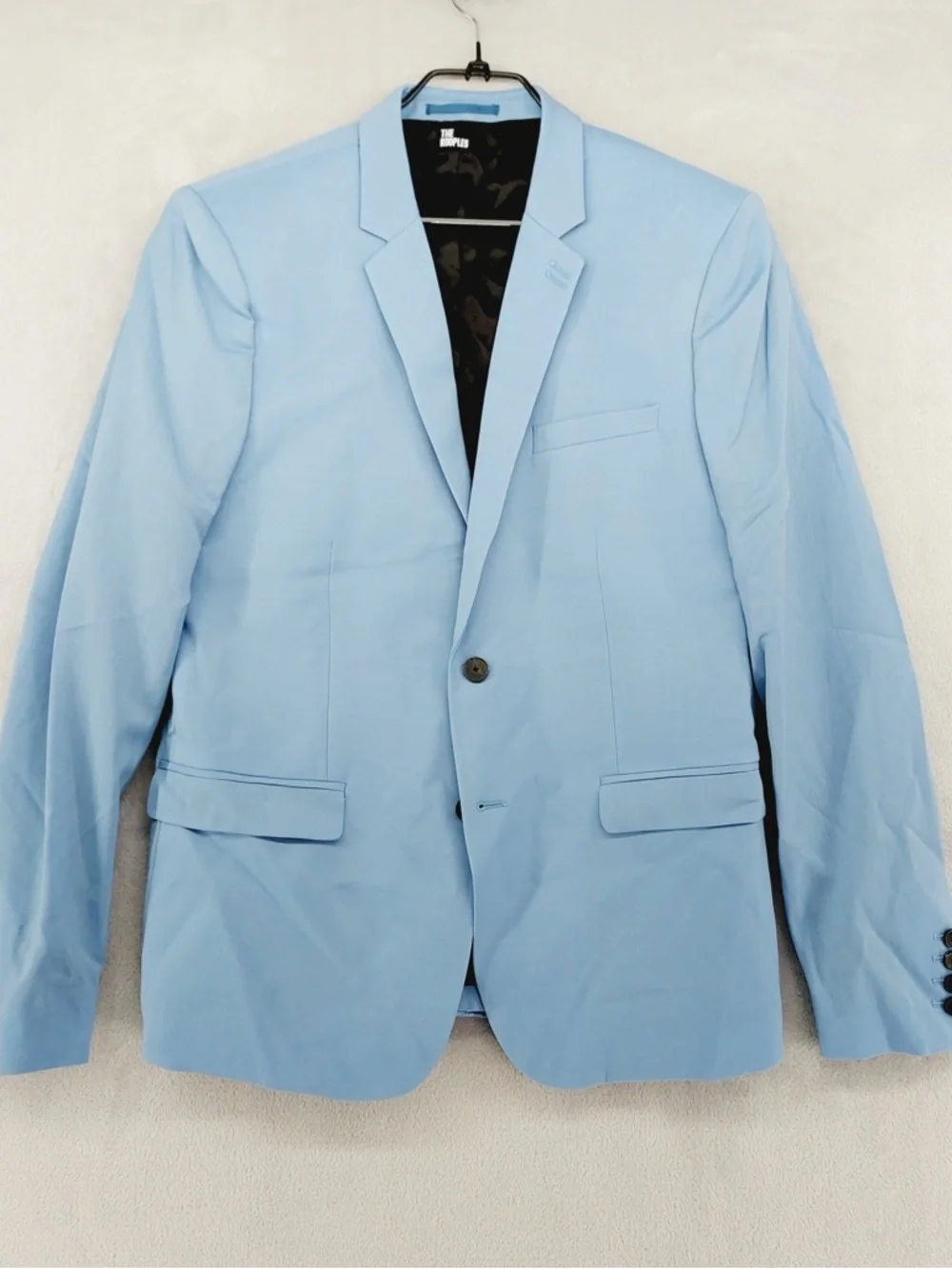 NWT The Kooples Blazer Mens 48 Light Blue Wool Slim Fit Tailored Preppy P5073